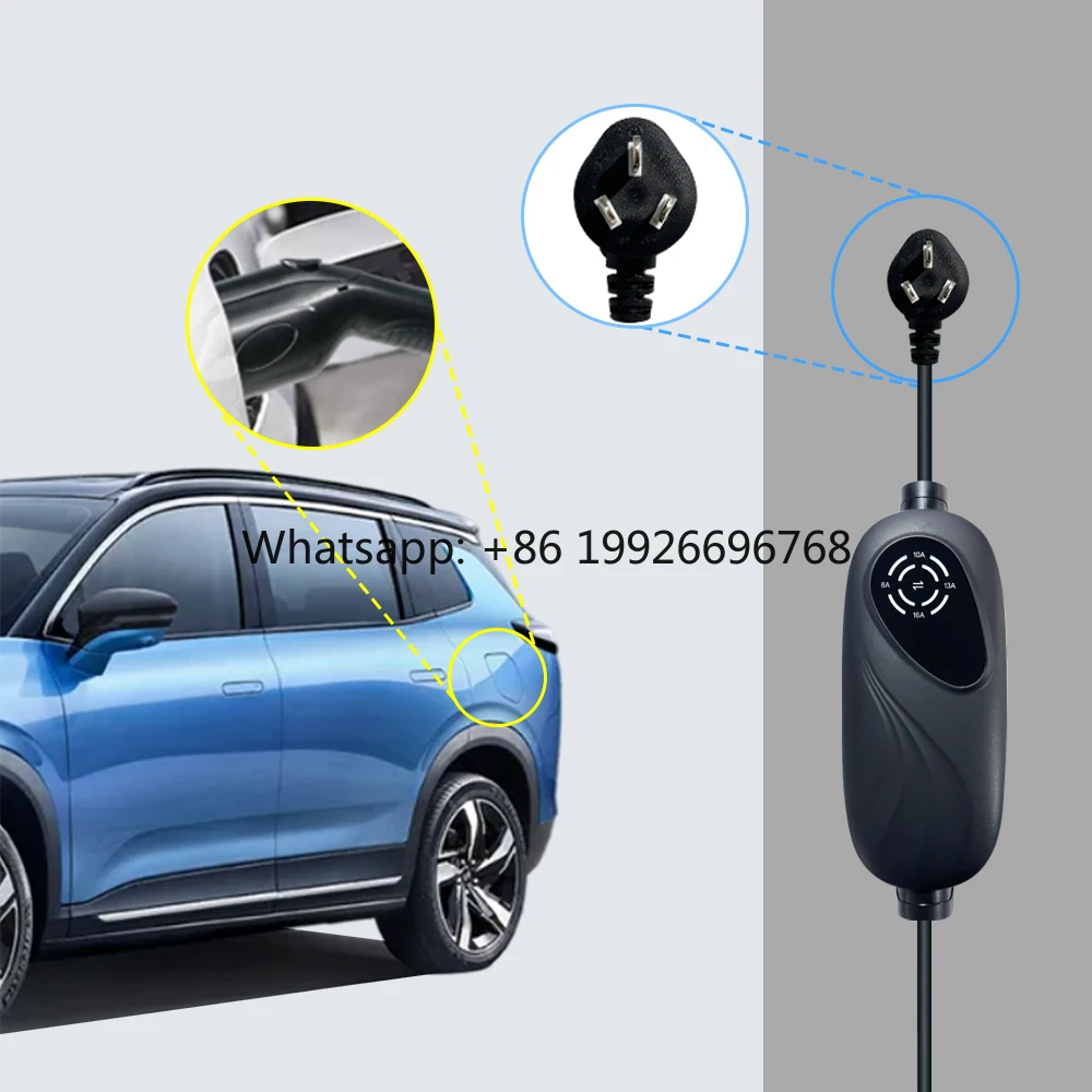 

Custom Various Models Type 1 Type 2 GBT 16A 3.5KW Home Electric Car Station Portable EV Charger