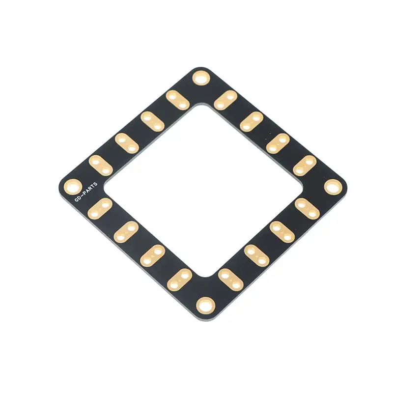 

New New 1/2Pcs 58mm*58mm FR4 PCB Board 2U 24K Gold Plated Hifi Audio Tube Amplifier DIY Accessories