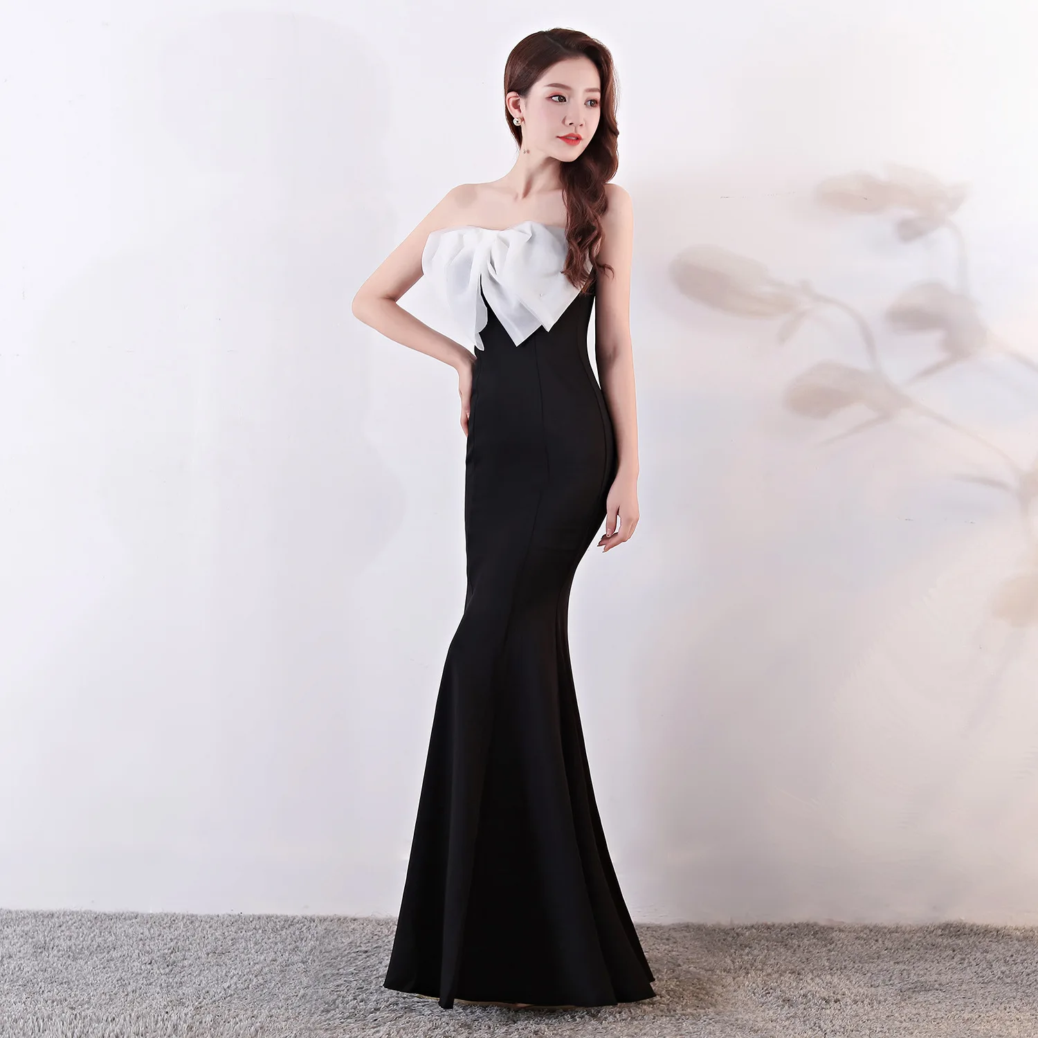 NBFENFA Evening Dresses Long 2024 New Sexy Banquet Host Tube Top Fishtail Slim Short Dress Women Party Dress Vestidos De Fiesta