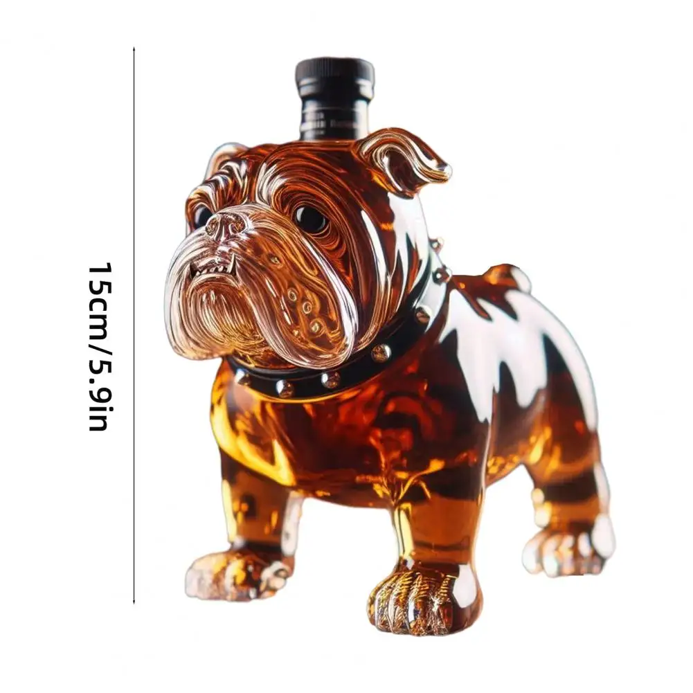 Large Capacity Whiskey Bottle for Parties 300 Ml Whiskey Decanter Bulldog Shape Whiskey Bottle Decanter for Home Bar Accessory view 6