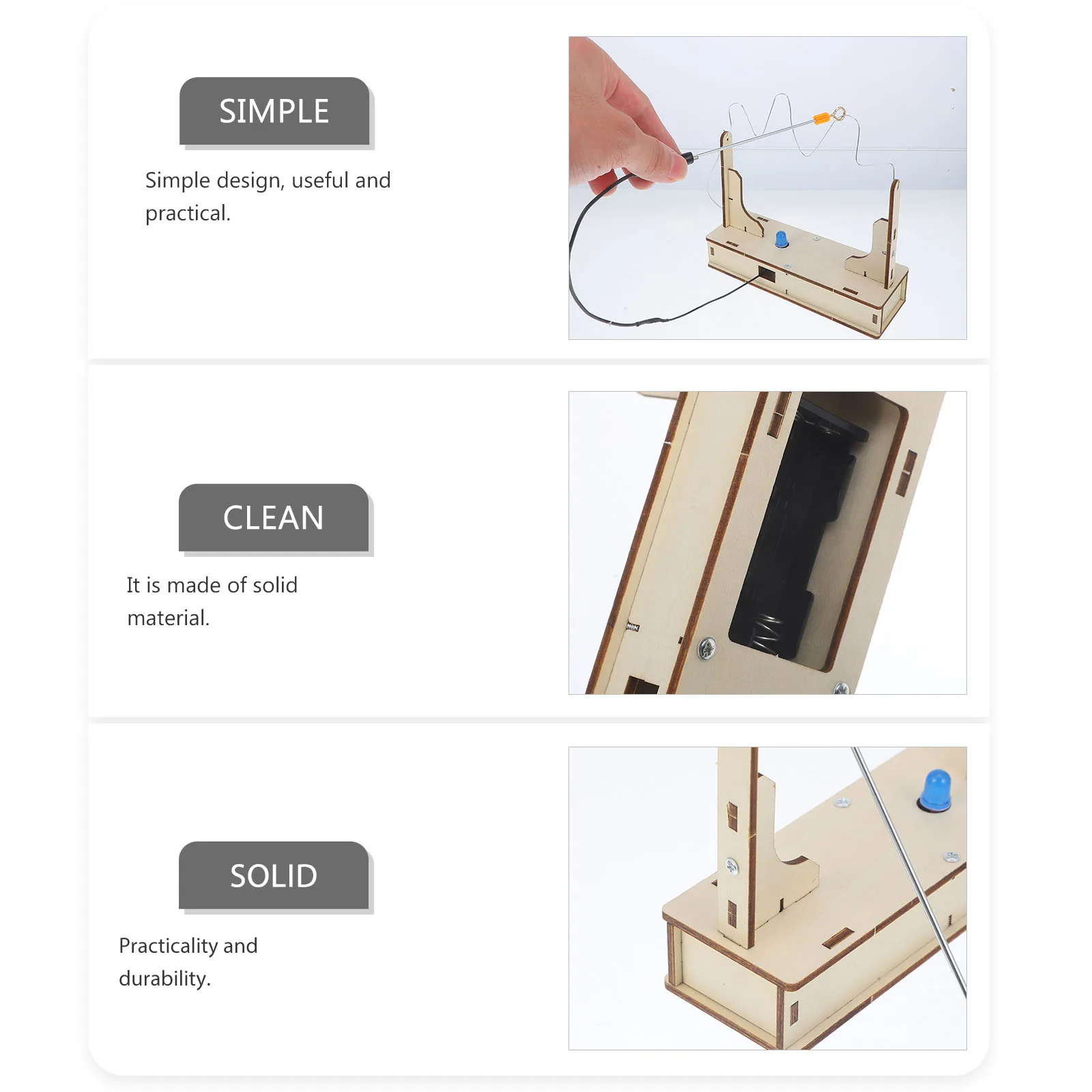 

Science Experiment Material Package Kit Children's Kits Kids Electricity Equipment Physics Experiments Abs for Work