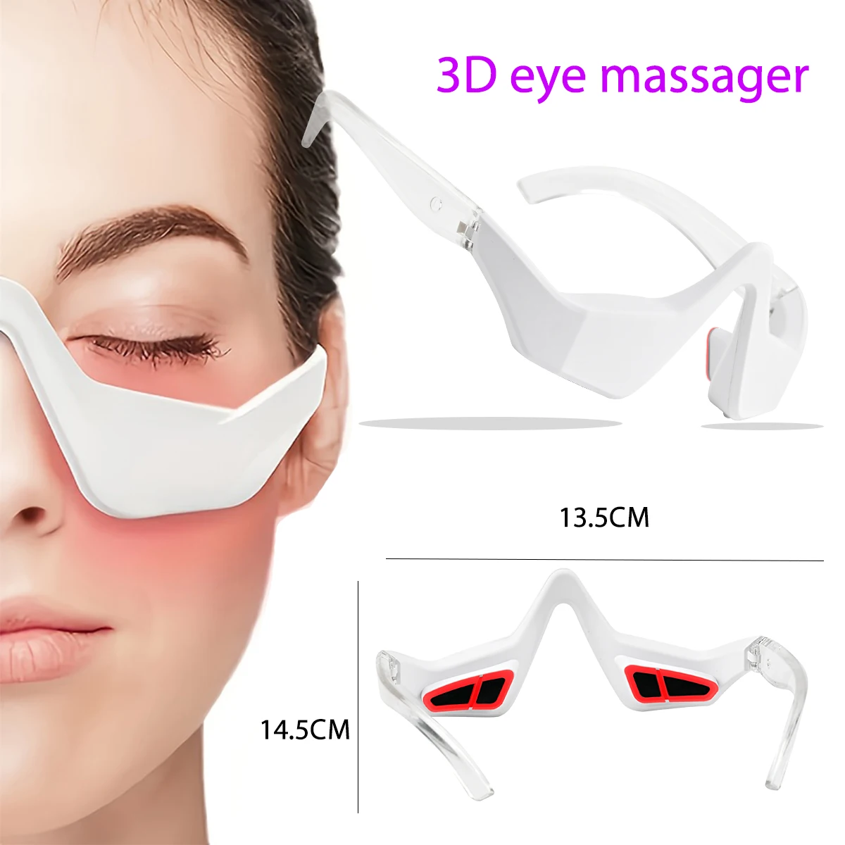 

Eye Massager 3D Eyes Relax Massager Fatigue Relief Lighten Dark Circles Smooth Eye Fine Line Beauty Eye Care