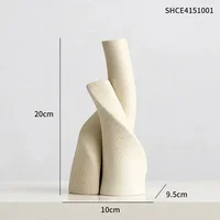 Modern Handmade Ceramic Frosted Desktop Vase Flower Pot 8