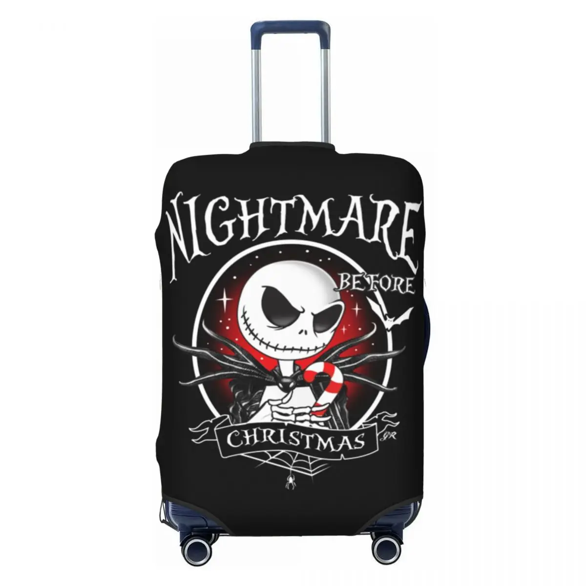 

Custom The Nightmare Before Christmas Jack Skellington Luggage Cover Protector Cute Halloween Travel Suitcase Protective Cover