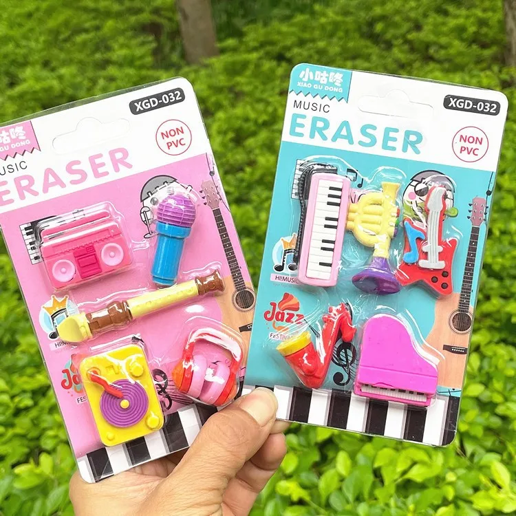 Cartoon Princess Fruit Airplane Dinosaur Series Eraser Set Elementary School Students Simulation Cute Eraser Stationery Gifts