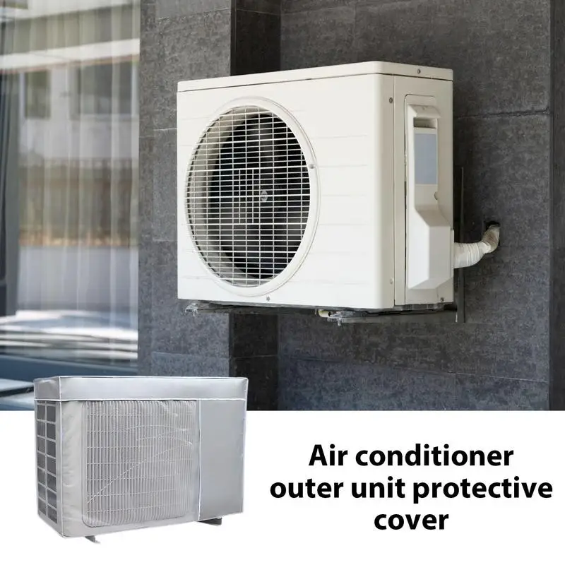 Air Conditioner Cover Winter Outdoor Air Conditioner Waterproof Cover Anti-Snow Rain Dust Cover AC Outside Unit Protective Cover