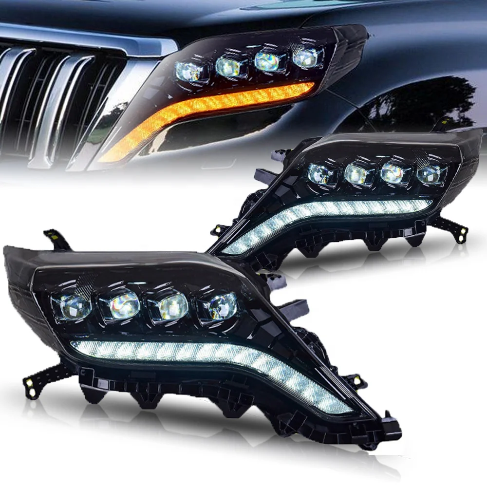 Archaic Factory Projector Headlight With DRL Low Beam High Beam For  Prado 2014-2016 FJ150 New Design Car Led Head Lamp