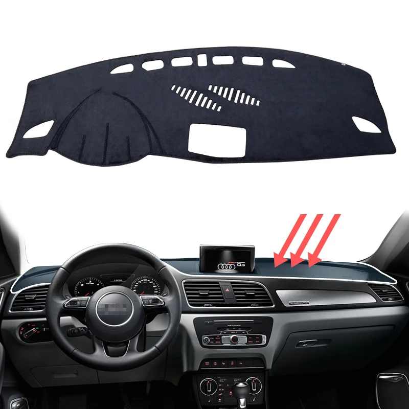 

for Audi Q3 8U 2012 2013 2014 2015 2016 2017 2018 Car Dashboard Mat Sunshade Protective Carpet Dash Pad Dashmat