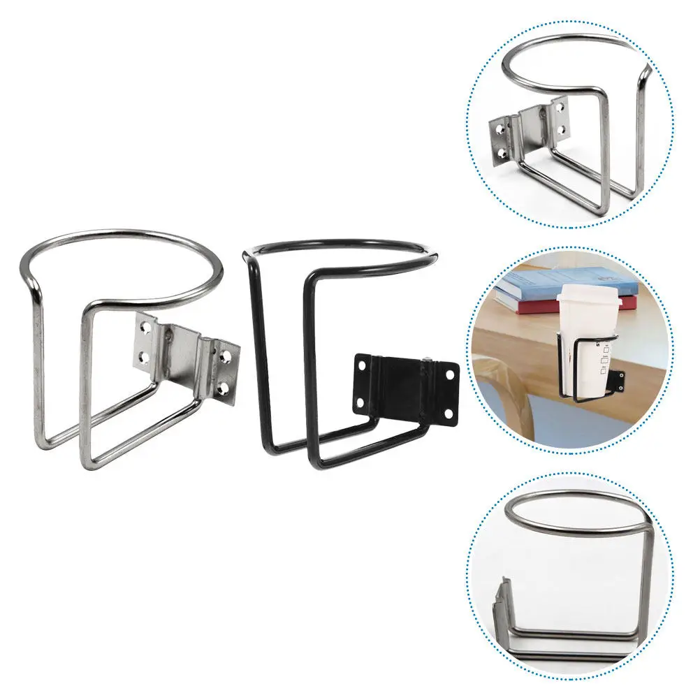 

2Pcs Stainless Steel Boat Cup Holders Universal Iron Car Rv Truck Drink Holder Secure Fit Portable Marine Cup Holder