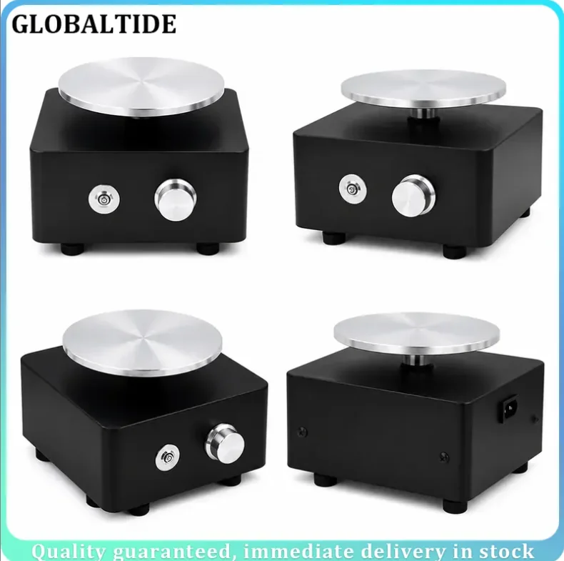 Rechargeable Mini Pottery Wheel Clay Sculpting Machine Ceramic Art Crafts Tools Portable Electric Turntable for DIY