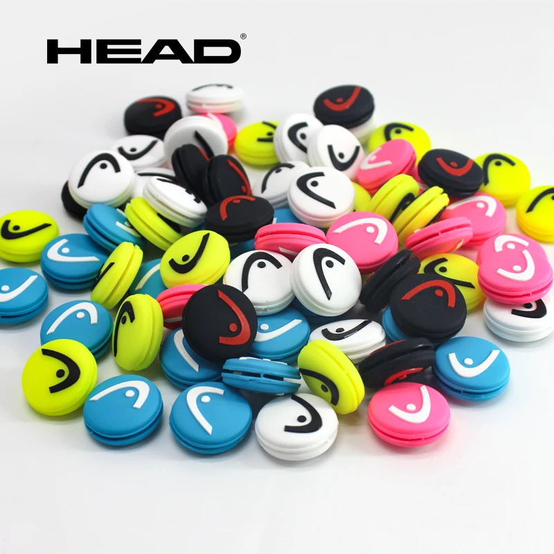 TESTA 10/30/50pcs Racchetta Da Tennis Ammortizzatore Double-Sided Testa di Pesce Logo Ammortizzatore In Silicone Barra Multi-Color Ammortizzatore