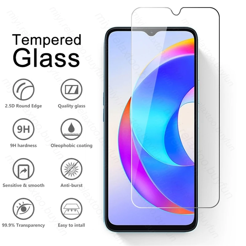 6 In 1 Tempered Glass Screen Protector Case For Honor X5 Plus 4G Camera Lens Protective Glass HonorX5Plus  X 5+ 5Plus X5Plus X5+