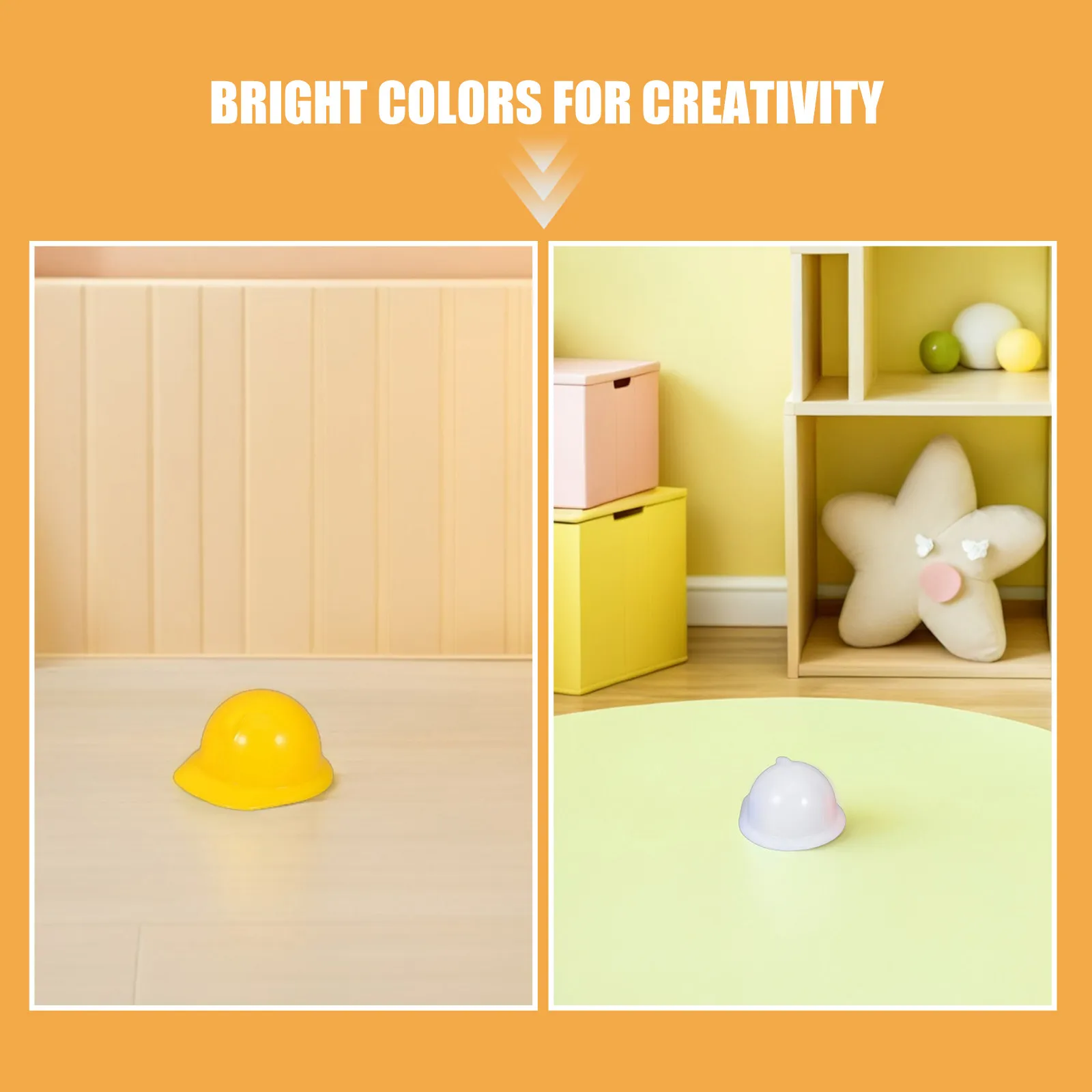 60Pcs Mini Safety Hat Plastic Construction Hard Hats for Party Decoration Bottle Toppers Craft Supplies Building Dress Up