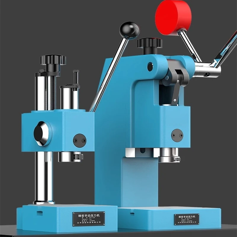 New Manual Press 0.3/0.5Ton Manual Leverage Mountable Bearings Cast Iron for Riveting, Squeezing, Punching, Bending, Pressing