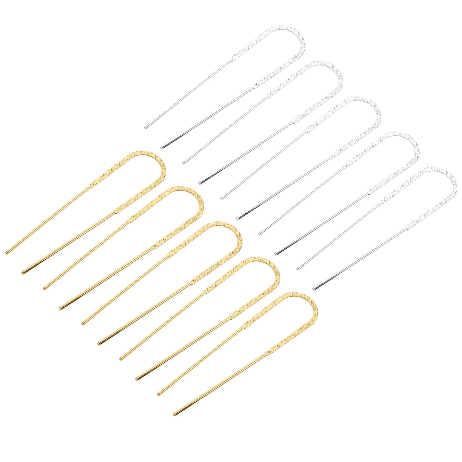 10Pcs Iron U Shaped Vintage Hair Forks Retro Style Hairpins for Women Bridal Wedding Hair Accessories Retro Hairpins