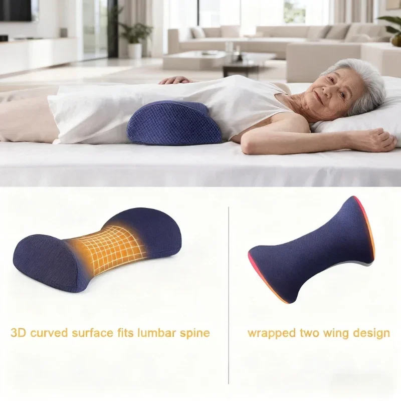 قطعة واحدة من وسادة لدعم قطني. قابلة للغسل في الغسالة، خفيفة الوزن ومريحة للساقين والركبتين والظهر. مثالية للاستخدام المنزلي