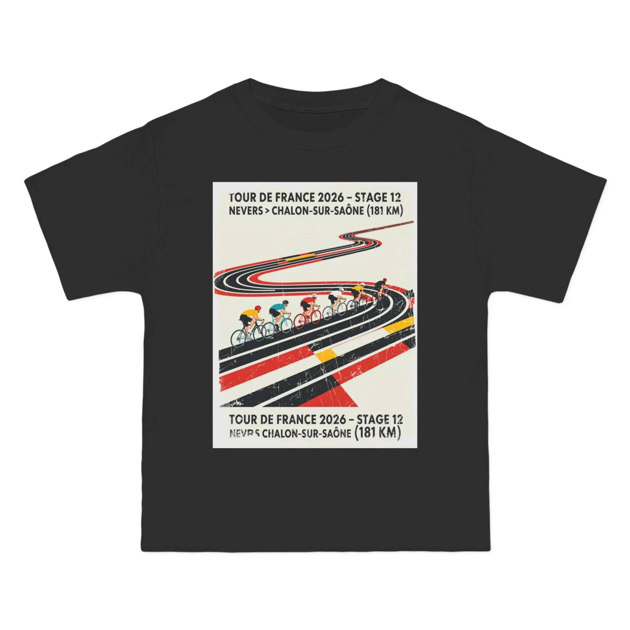 2026 Tour de Francia, 12.ª Etapa: De Nerville a Chalons-sur-Saone. Jersey. Póster de la camiseta Brouhes Bicycle Y2k