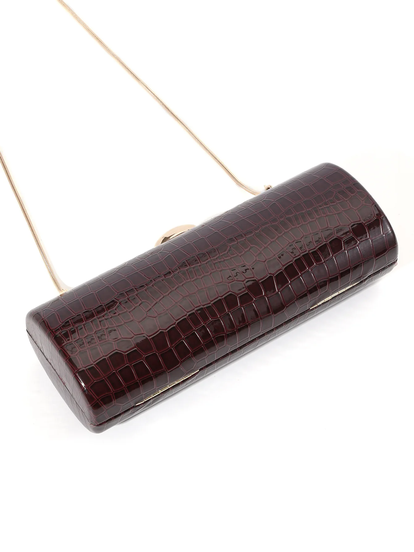 Luxury Leather Evening Bag For Women Baguette Handbag Purse Wedding Dress Party Banquet Clutch Bags Female Shoulder Bag