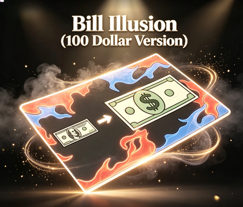 Bill Illusion (100 Dollar Version) Stage Magic Tricks Visual Transformation Magia Illusions Magician Fun Parlor Magic Props