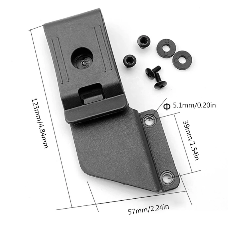 Imagem -06 - Kydex Scabbard Carregando Clip Faca Bainha Cintura Clip Fazendo Acessórios Scabbard