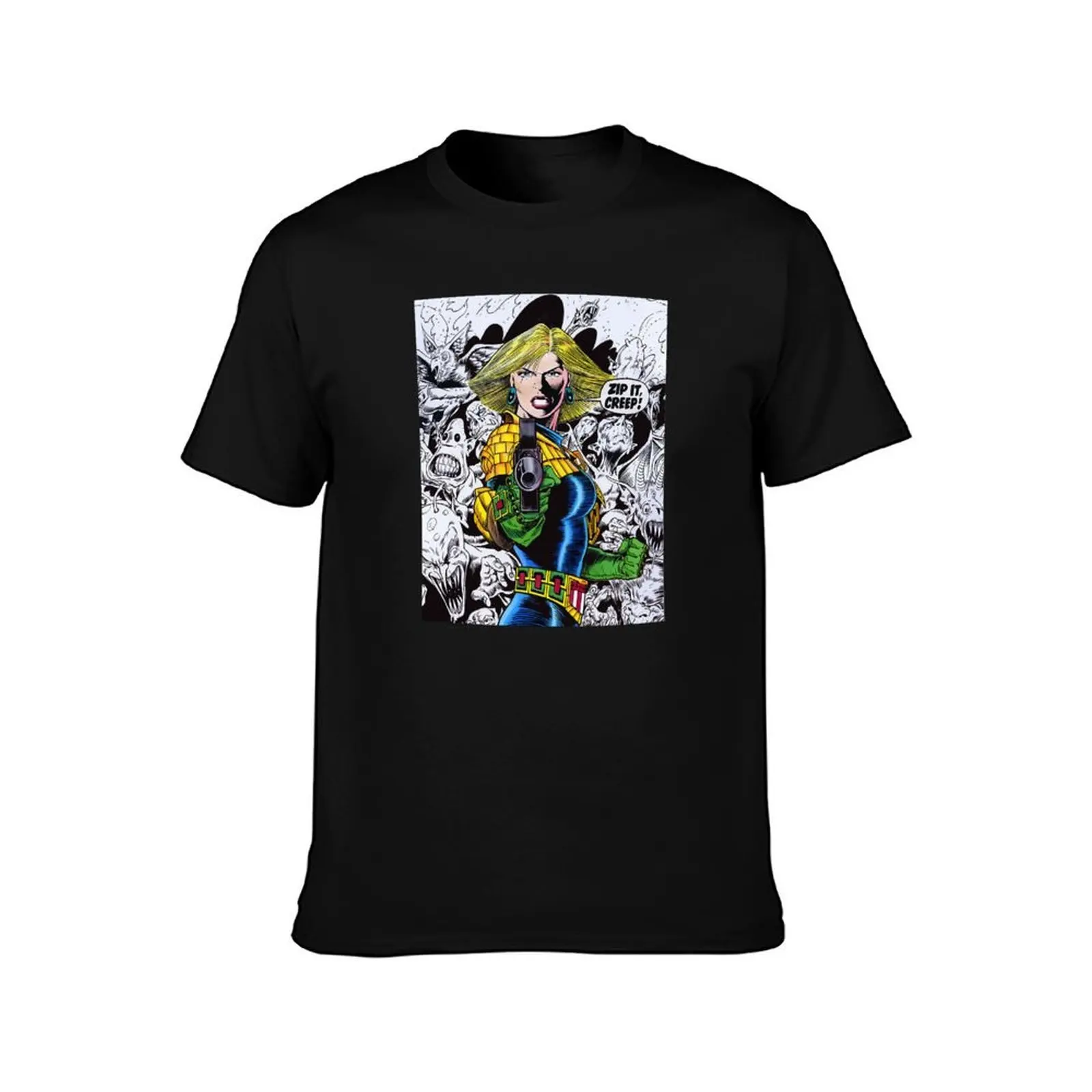 2000ad - Judge Anderson T-Shirt Work Duty Casual T-Shirt