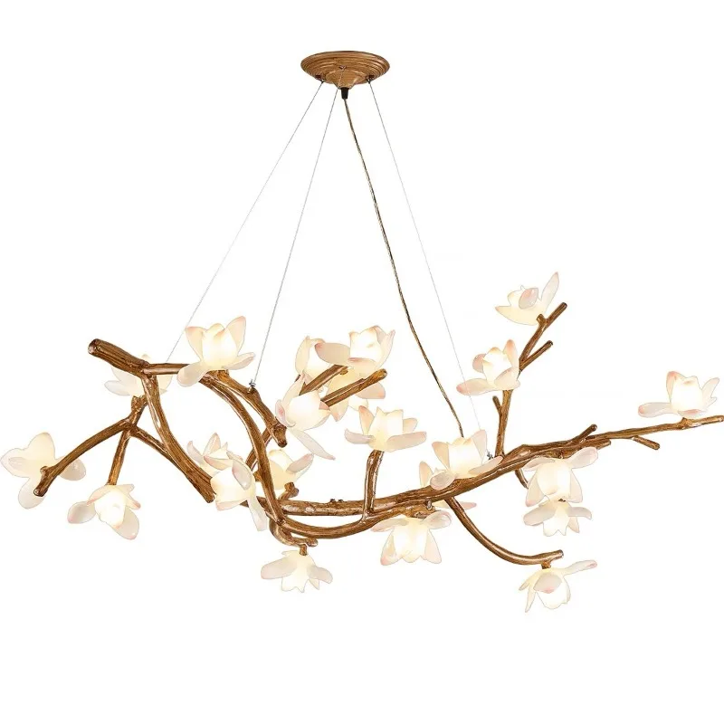 

Chandeliers, living rooms, B&Bs, tea rooms, wabi-sabi wind, branches, lotus lanterns, creative hotel decorations, new Chinese