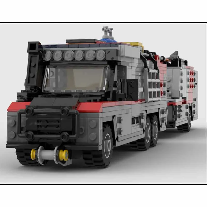 

MOC-197022, новый транспортный грузовик, прицеп, строительный блок, модель 1338, детали, детский строительный блок на день рождения для мальчиков, игрушка в подарок