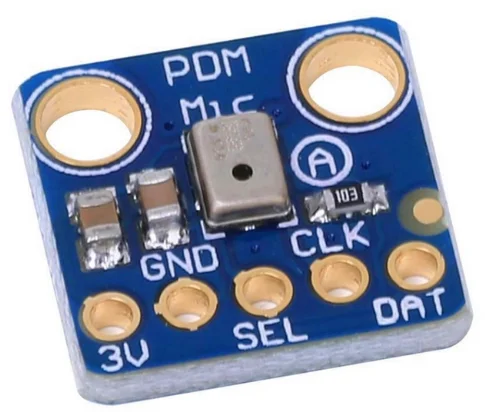 ไมโครโฟน MP34DT01 PDM MEMS (โมดูลไมโครโฟน)