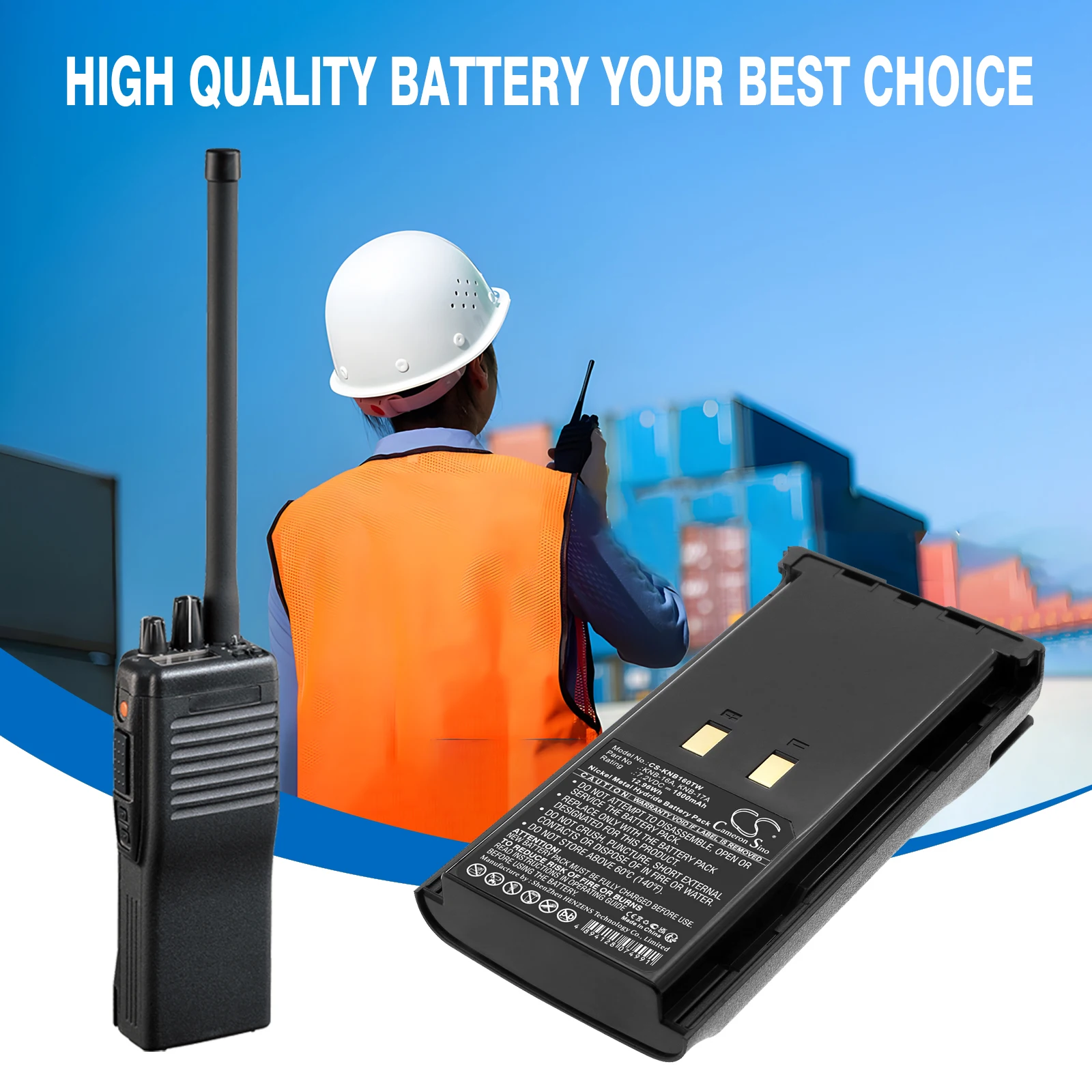 100% NEW 1800mAh Battery for KENWOOD TK-180, TK-480, TK-481, TK-490 TK-490 TK-5400 KNB-16A KNB-17A KNB-17N KNB-21N KNB-52N