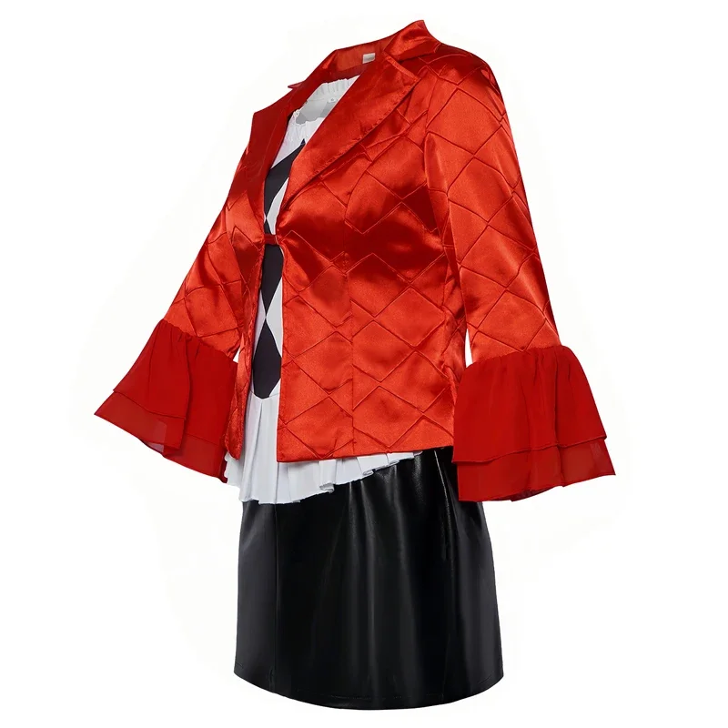 HN8 Аниме Леди Джокер Женщины Клоун Гага Косплей Костюм Харли Наряд Женский 2024 Новый фильм Хэллоуин Холарвал Косплей Платье Mas8...Gf