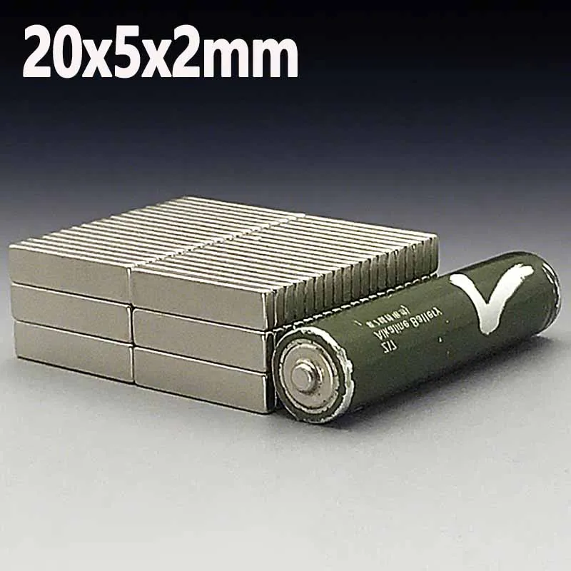 20x5x2mm Magnet Office Craft Whiteboard Fridge Garage Tool Magnet 10/50/200/1000pcs Block Square Shape 20*5*2mm Accessory