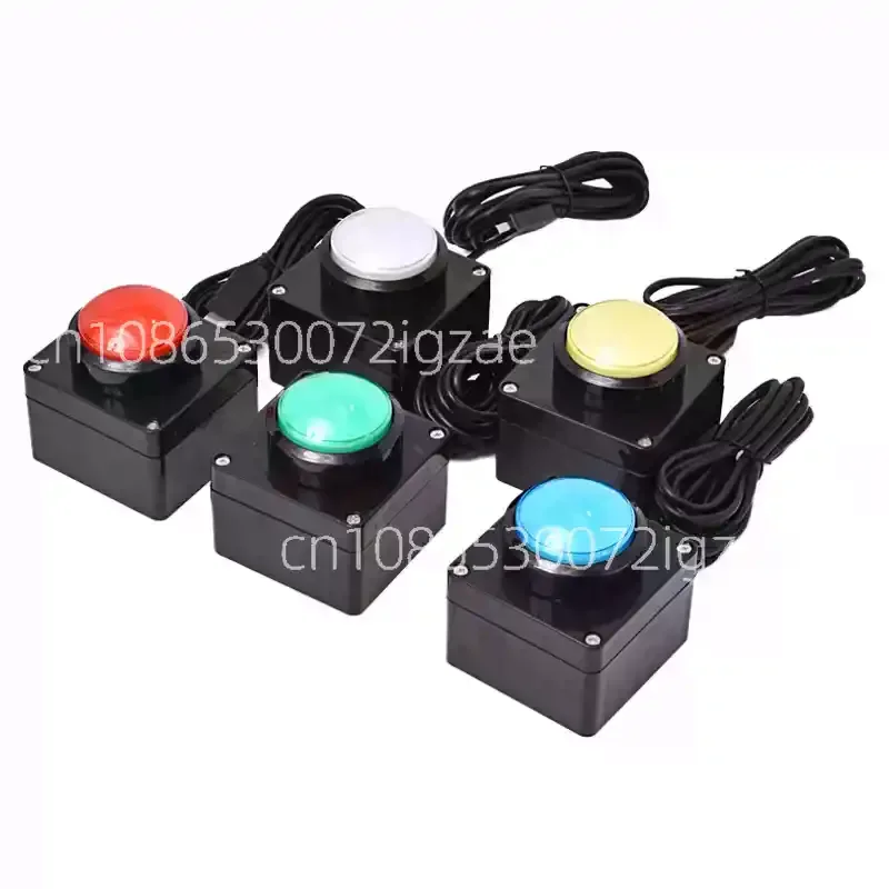 60mm USB Custom Button Wireless Remote Control Buzzer Wireless Lottery Computer Mouse Simulation Shortcut Keyboard