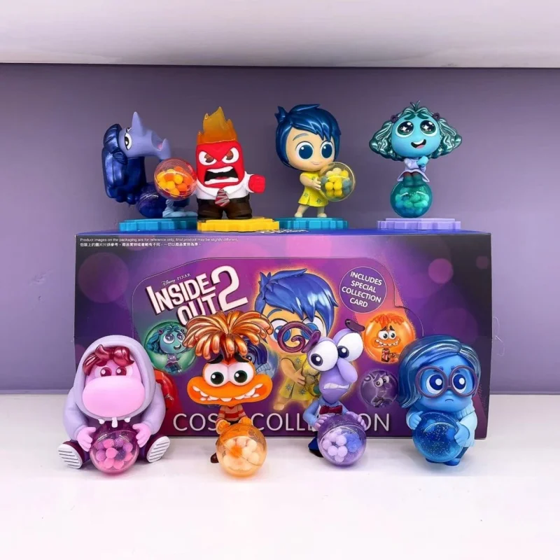 

Hot Toys Cosbi Genuine Blind Box Toy Insideout2 Figure Joy Sadness Anger Disgust Collectible Figurine Doll Desktop Ornaments Toy
