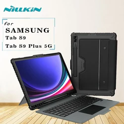 Nillkin for Samsung Galaxy Tab S9 / S9 Plus 5G Bluetooth Bumper Backlight Kayboard Case Adjustable Stand Removable Keyboard