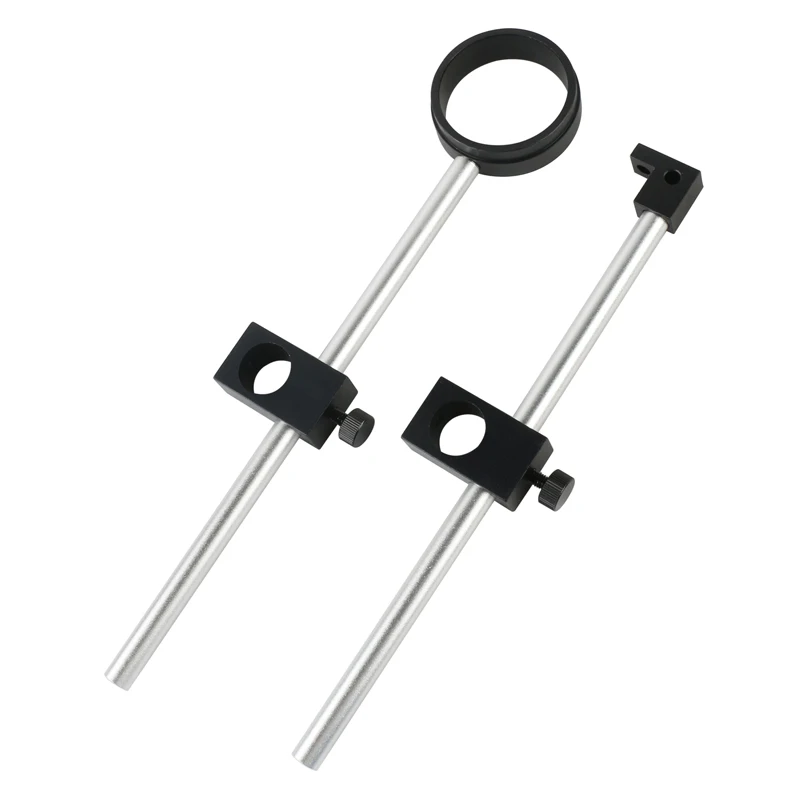 LAB Industrial Metal Microscope HDMI USB Camera Stand Bracket M6 Fixture wtih LED Ring Light Source Holder Adjustable Boom Arm