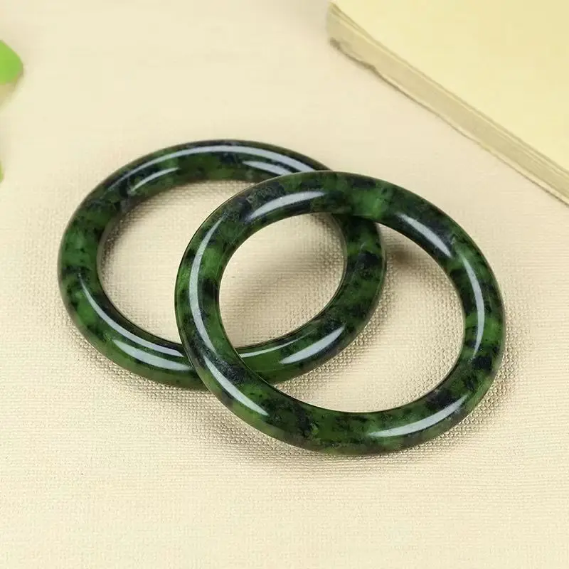 Tibetan Medicine King Stone Bracelet, Natural , Olive Green Women's Jewelry, Magnetic Dark Jade Medicin