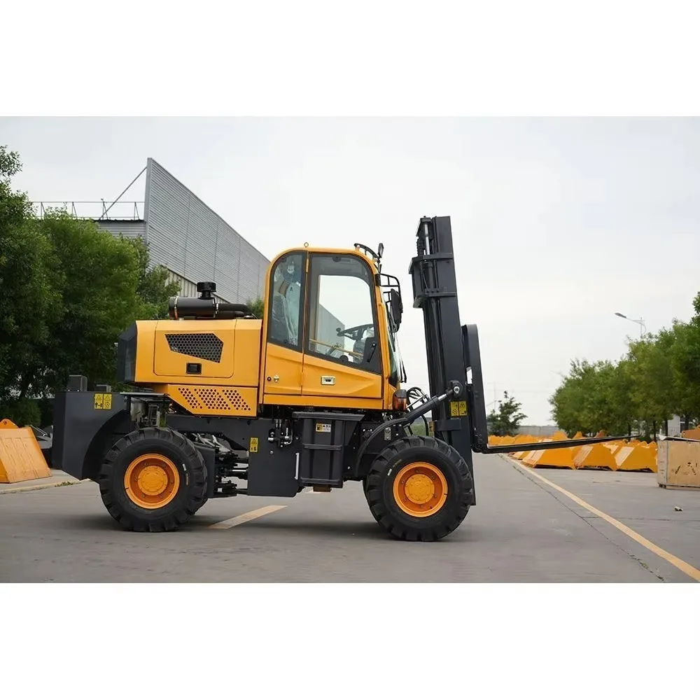 5 Ton 4x4 All-Terrain Forklift, Rough Terrain 4WD Forklift for Construction Sites