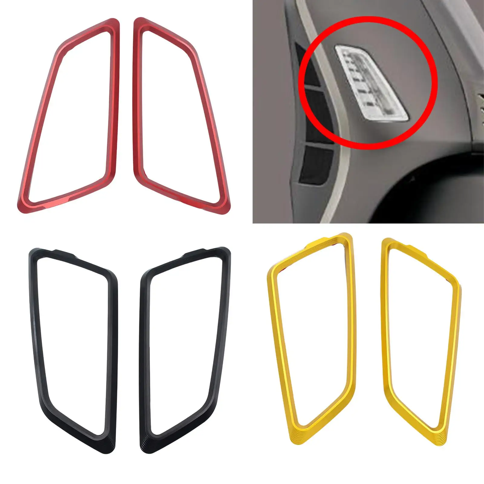 غطاء إشارة الانعطاف الأمامي لـ GTS 250 300 قوي وسهل التركيب على حدود الكسوة