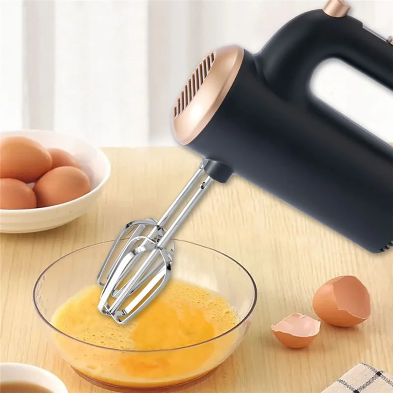 

Fully Automatic Handheld Egg Beater Household Electric Egg Beater Baking Small Whipper Cream Mixer EU Plug