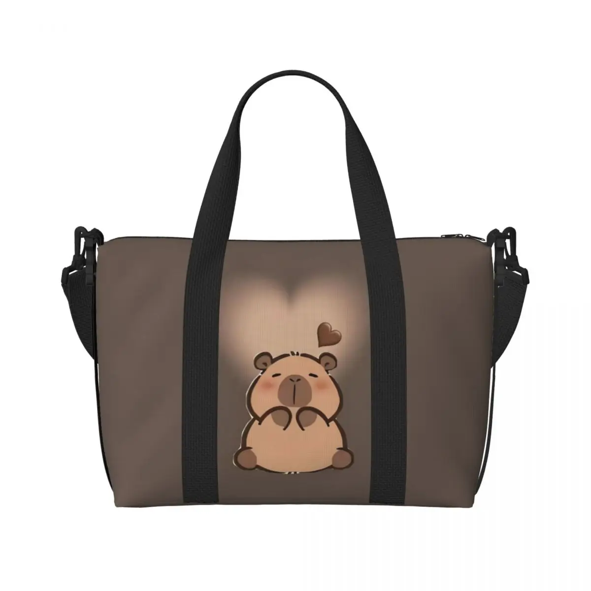 

Custom Capybara Tote Bag Women Big Capacity Cute Anime Gym Beach Travel Bags