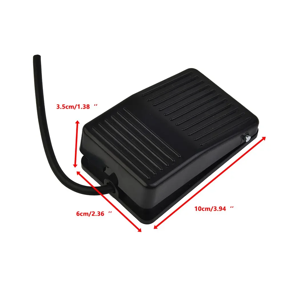 Brand New Foot Switch Pedal Switch Accessories Antislip Industrial Black Copper Contact Footswitch Tool Plastic Housing