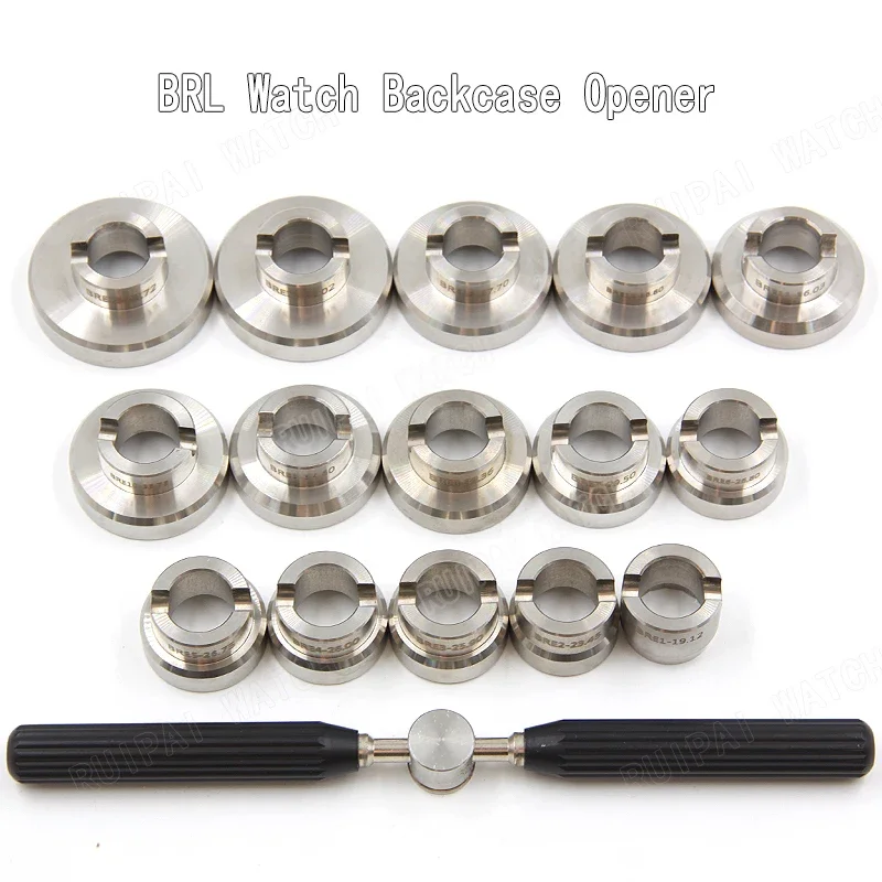 15pcs Stainless Steel Watch Case Opening Dies for Breitling Caseback Removal