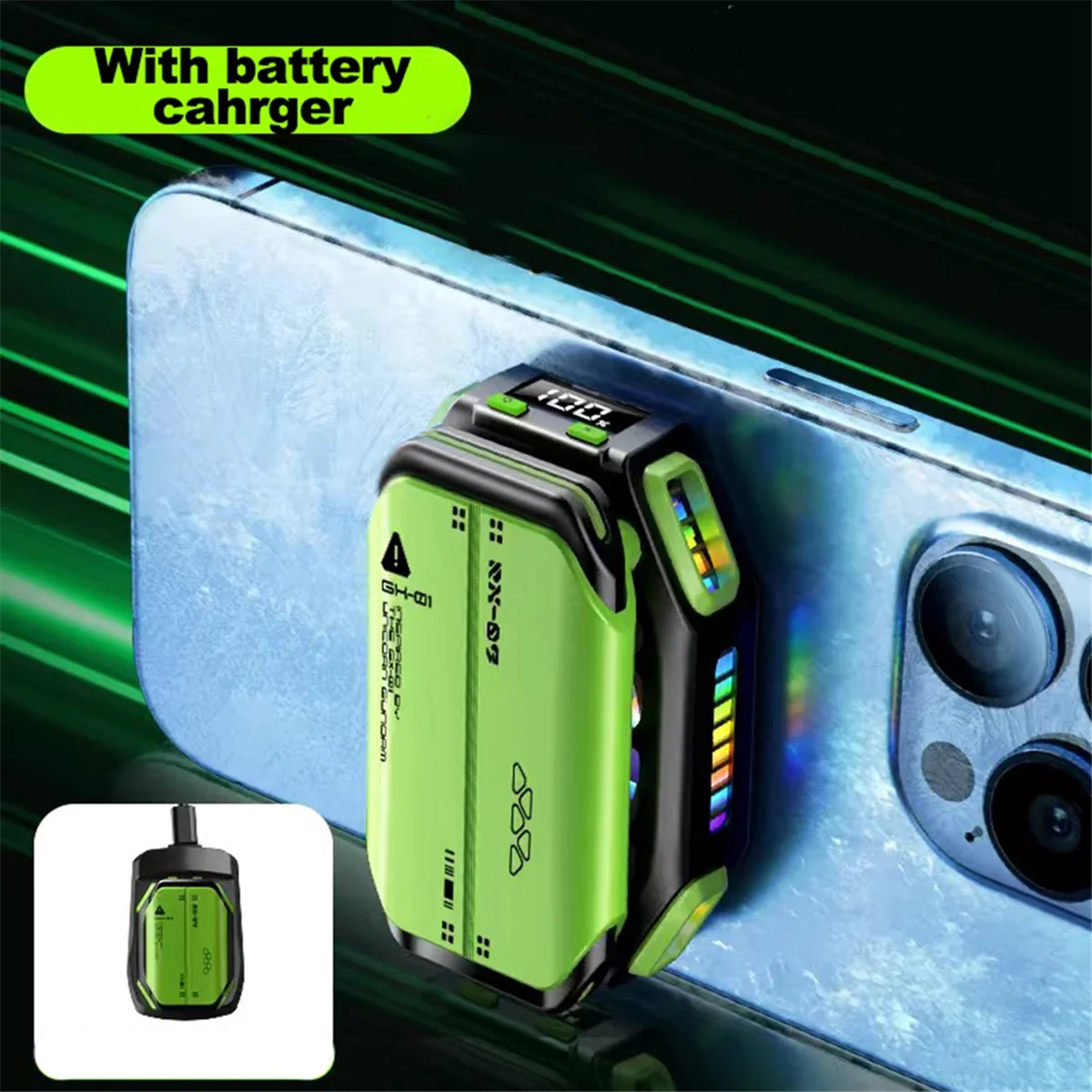 Hot! Mobile Phone Magnetic Semiconductor Coolng Fan Radiator with 7 Gears Adjustable Game Cooler for IOS Android Phone B