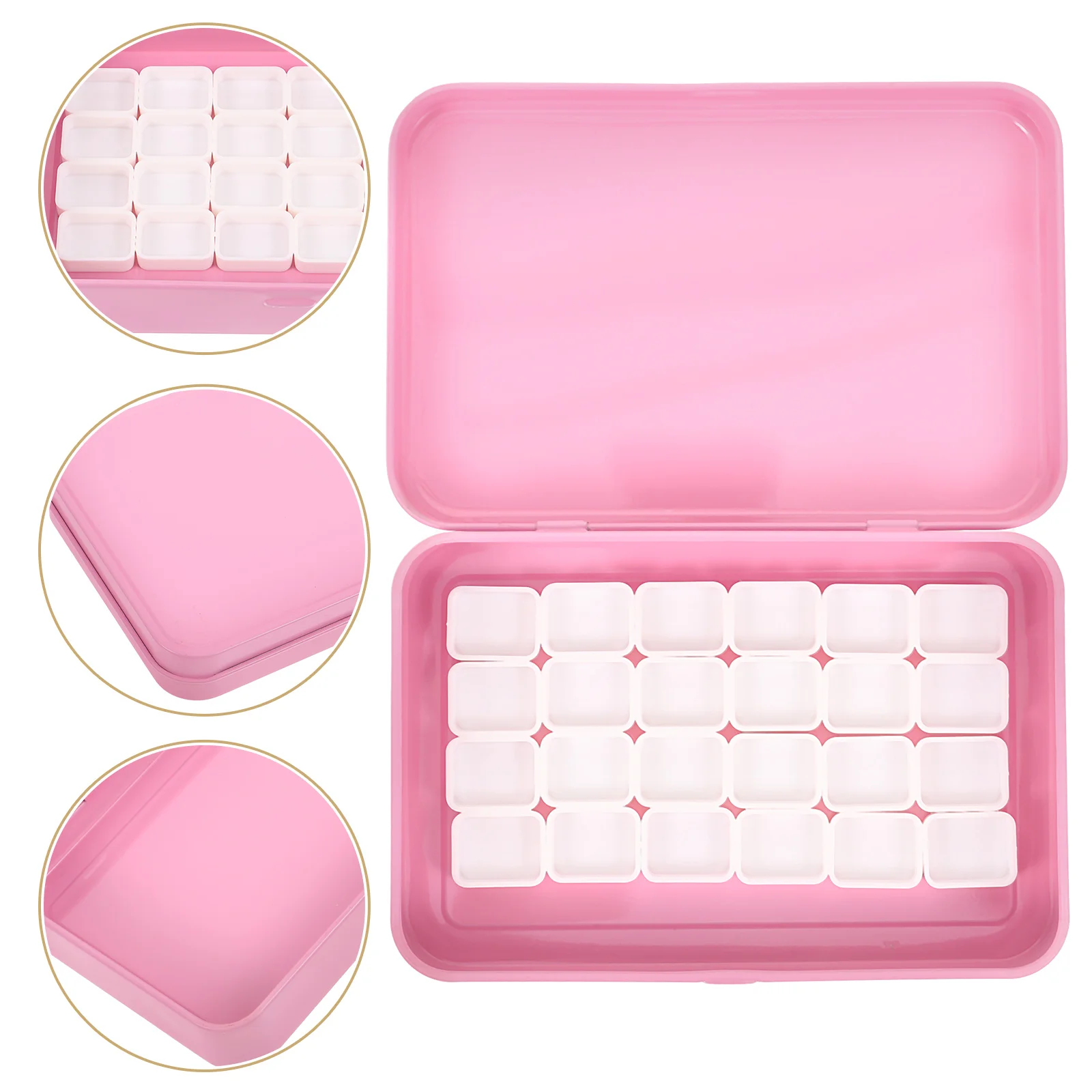 

1 Set Metal Watercolor Pigment Box Art Color Mixing Case Portable Paint Holder Durable Storage Box For Acrylic Oil Painting