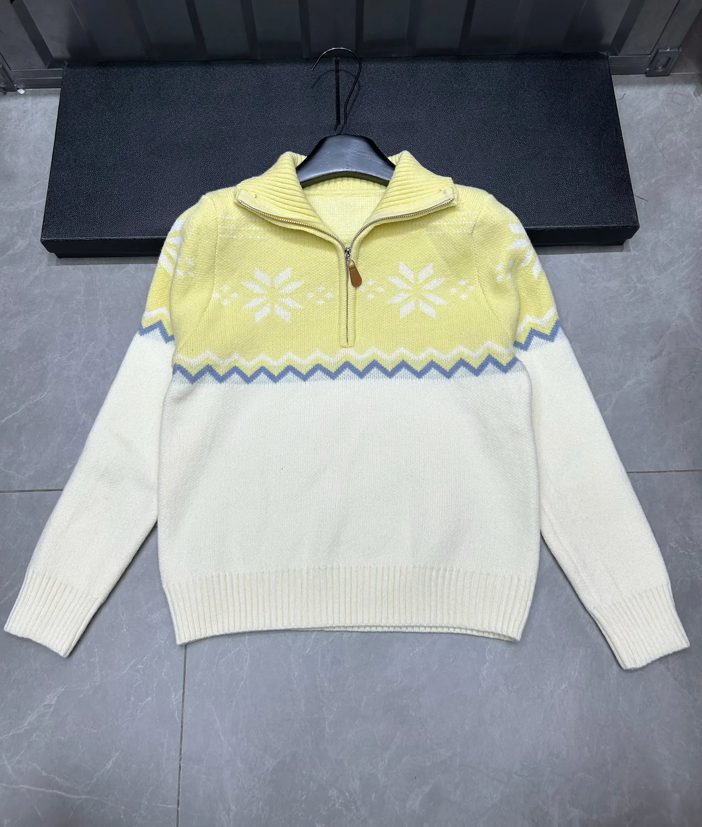 

Женский свитер с воротником-стойкой и длинными рукавами Y2K Harajuku High Street College, ретро осенне-зимние жаккардовые пуловеры, новинка F405