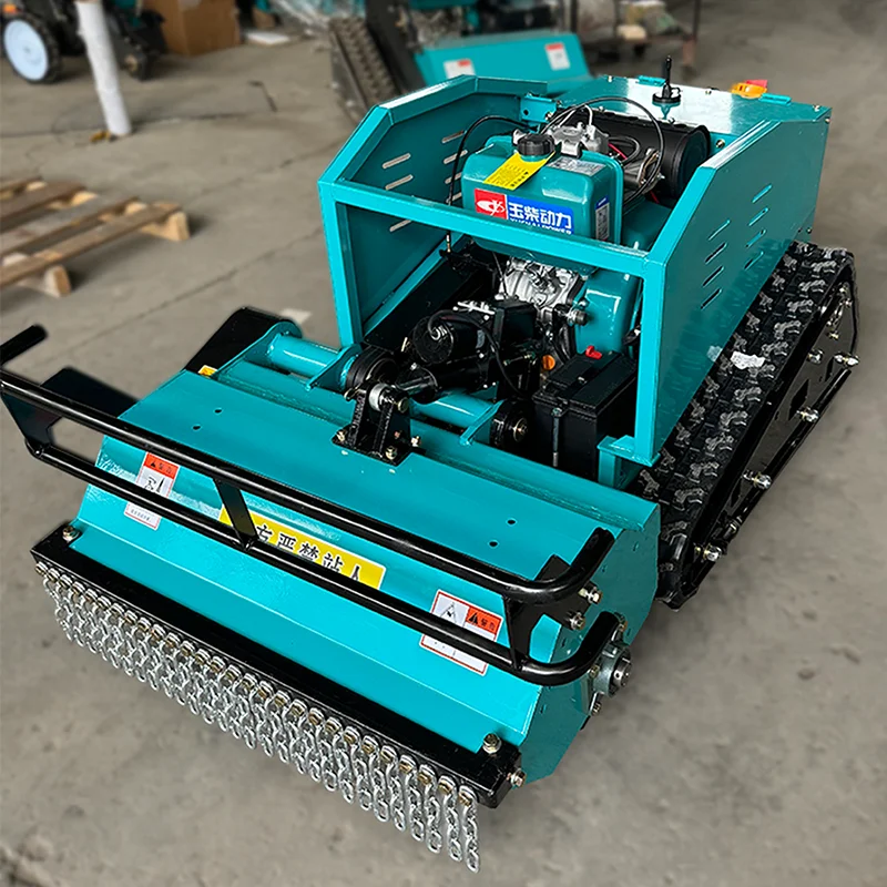 آلة إزالة الأعشاب الضارة الزاحفة المخصصة للتحكم عن بعد كسارة إزالة الأعشاب الضارة وإزالة الأعشاب الضارة للبساتين