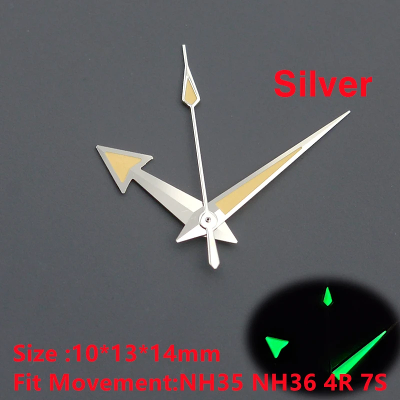 Watch Hands C3 Luminous For OMG SKX007 SKX009 6105 PROSPEX Fit NH35/NH36 4R36 7S26 Movement Turtle Abalone Tuna Canned