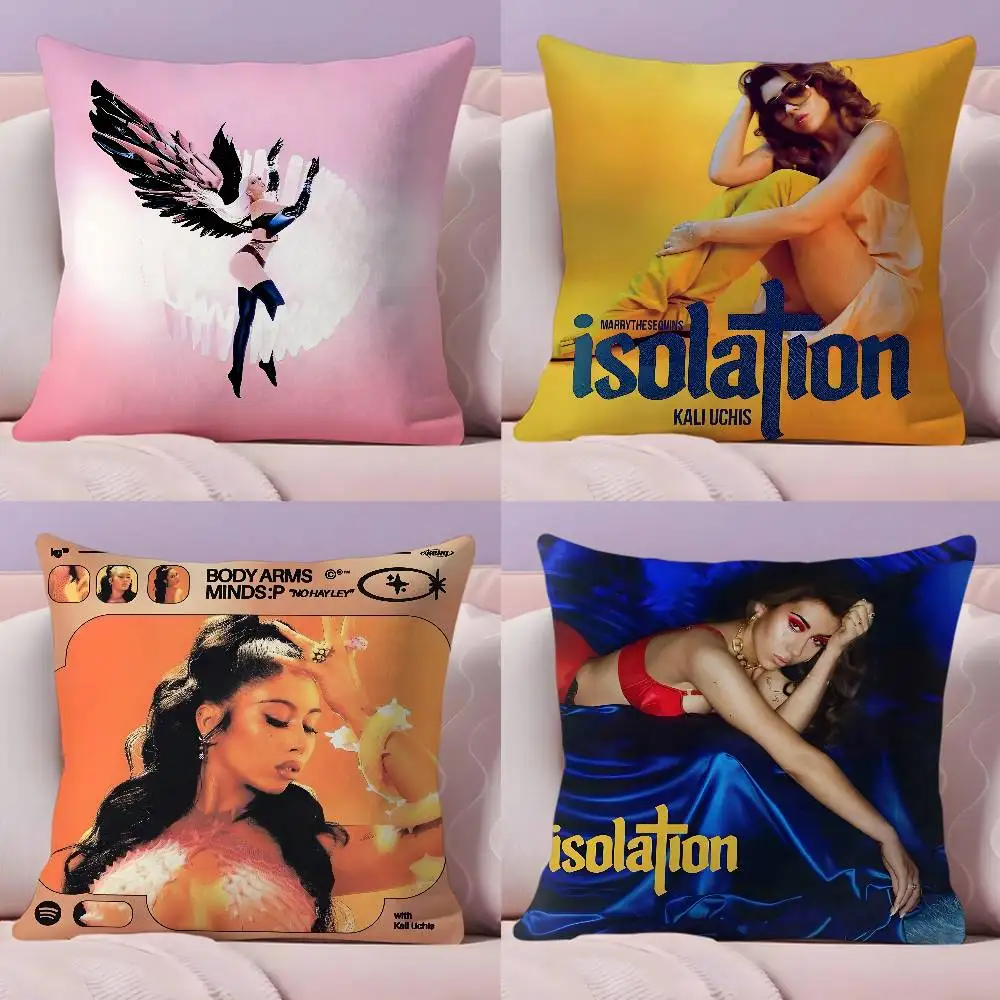 

Album Cover K-Kali U-Uchis Pillow Case Pillowcase Ultra Soft Skin Friendly Fabric Cloud Like Comfort & Concealed Zipper