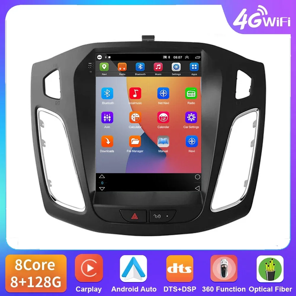 

2Din Car Radio For Ford Focus 3 Mk3 2012-2017 2 Din Android 13 Car Radio Multimedia Player Video 8G+128G Carplay Stereo IPS