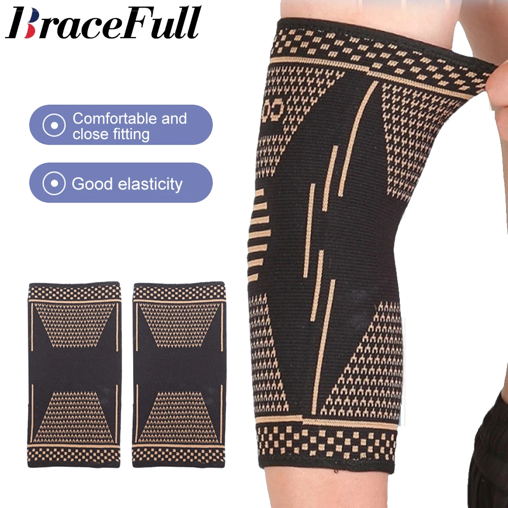 

1Pcs Copper Elbow Brace Compression Sleeves for Pain Relief Men Women,Arm Support Forearm Pads Braces for Tendonitis,Tennis